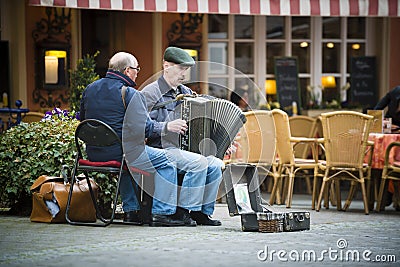 Two street musicians Editorial Stock Photo