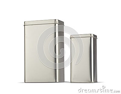 Two tins Stock Photo