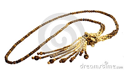 Two tone wooden jewellery Stock Photo