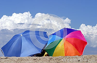 Two umbrellas Stock Photo