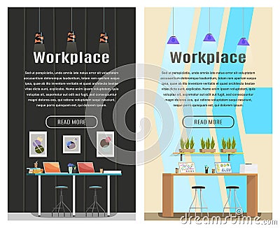 Two Vertical banner for web design Vector Illustration