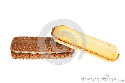 Two Viennese biscuits Stock Photo