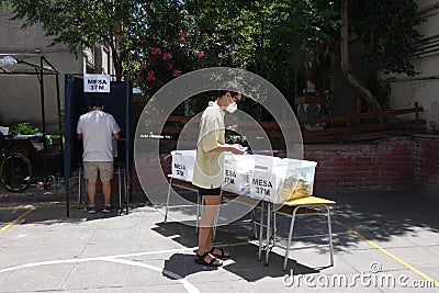 2021 Chilean Presidential Election Editorial Stock Photo