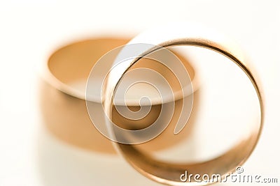 two Wedding bands Stock Photo