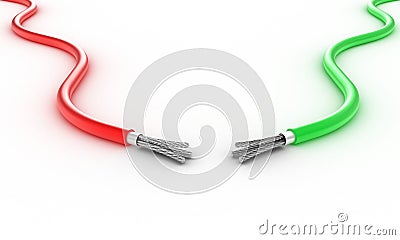 Two wires Stock Photo
