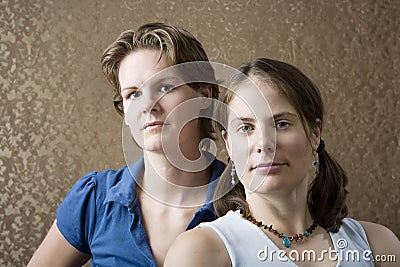 Two Women Stock Photo