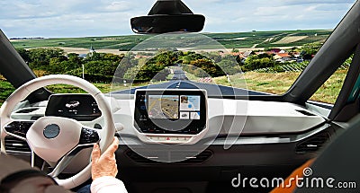 Driving a car travel Stock Photo