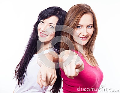 Two young girls. Stock Photo