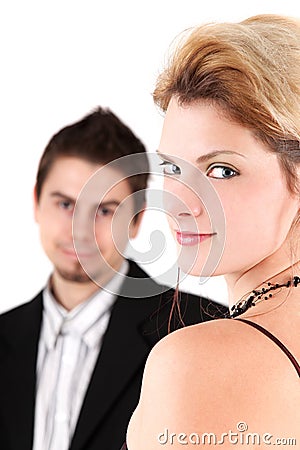 Two young people Stock Photo