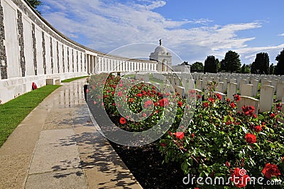 Tyne Cot Cemetery Stock Photo