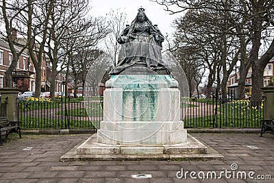 Large statue monument of Queen Victoria Editorial Stock Photo