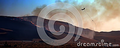 Type 1 Wildfire Helicopter Editorial Stock Photo