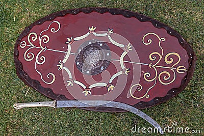 Type of Dacian ancient weapon Stock Photo