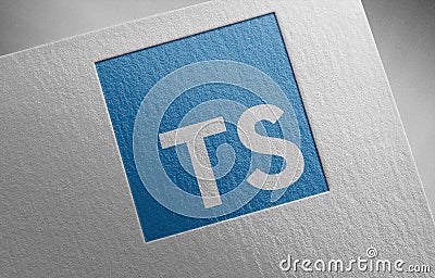 Typescript on paper texture Editorial Stock Photo