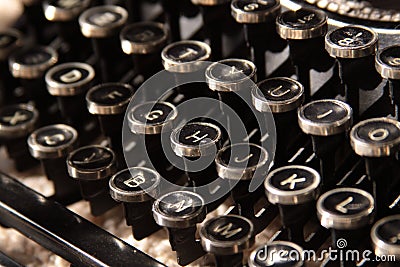 Typewriter keys Stock Photo