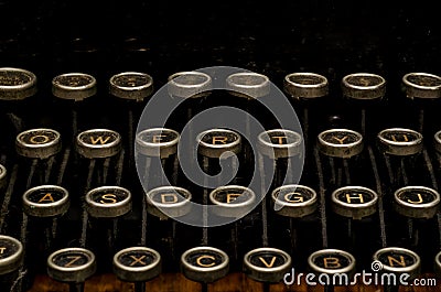 Typewriter keys Stock Photo