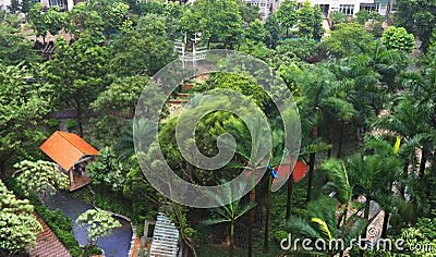 Typhoon makes landfall in guangzhou, China Stock Photo