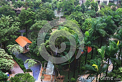 Typhoon makes landfall in guangzhou, China Stock Photo