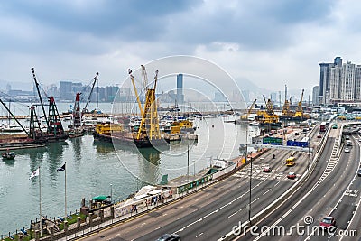 The Typhoon Shelter in Hong Kong Editorial Stock Photo