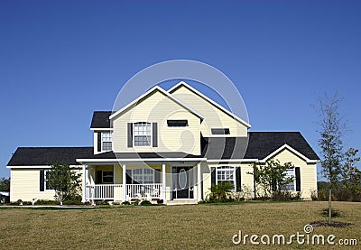 Typical American Home Stock Photo