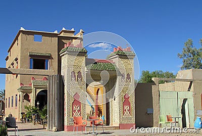 Typical arabic house arcitecture Stock Photo
