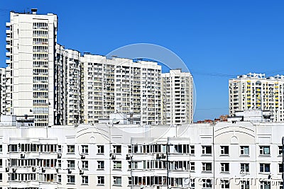 Typical architecture in the Moscow region - Khimki, Russia Stock Photo