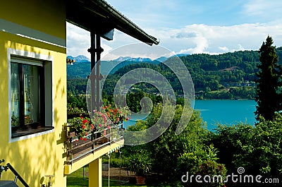 Typical austrian house Stock Photo