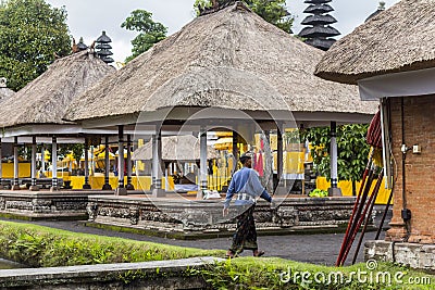 Typical balinese temple on Bali, Indonesia Editorial Stock Photo