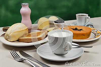 Typical Brazilian breakfast Stock Photo