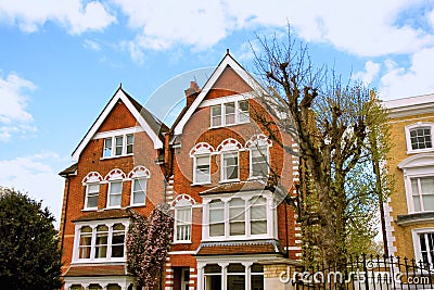 Typical British Houses Stock Photo