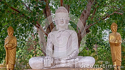 The typical Cambodian statue is very beautiful Stock Photo