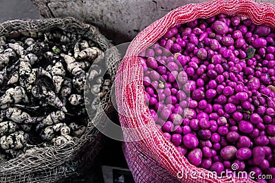 Typical Colombian Tubers Stock Photo