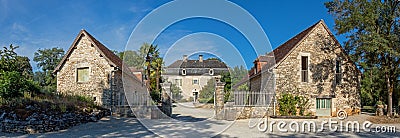 Typical countryside mansion, or "manoir" in the Quercy region of central France Stock Photo