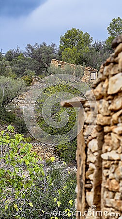 Drystone house Stock Photo