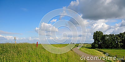 Typical Dutch landscape Stock Photo