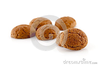 Typical dutch sweets: pepernoten (ginger nuts) for a celebration Stock Photo