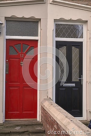 Typical English houses Stock Photo