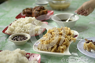 Typical Filippino Pinoy Food Stock Photo