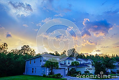 A typical Florida house Editorial Stock Photo