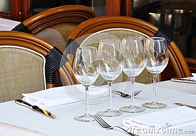 Typical French bistro Stock Photo