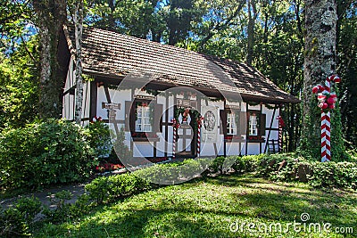 Typical German House in Brazil Editorial Stock Photo
