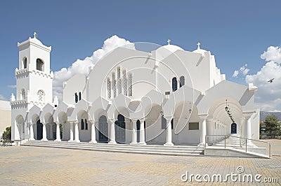 Typical Greek church Stock Photo