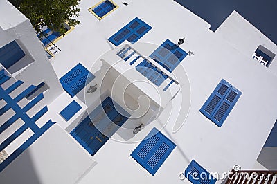 Typical greek house Stock Photo