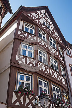 Typical half timbered facade Stock Photo
