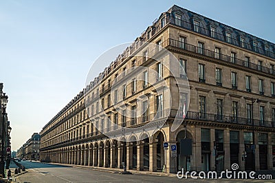 A typical Haussmann style building in Paris, France Stock Photo