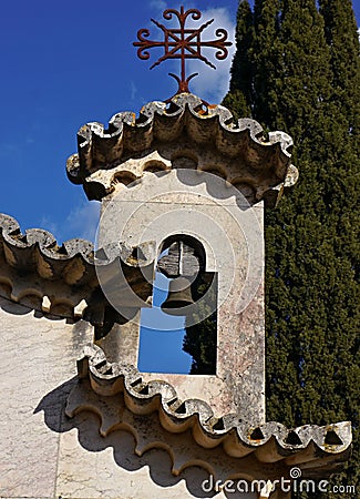 Small traditional Algarve bell tower Stock Photo