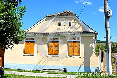 Typical house in the village Homorod, Transylvania Editorial Stock Photo