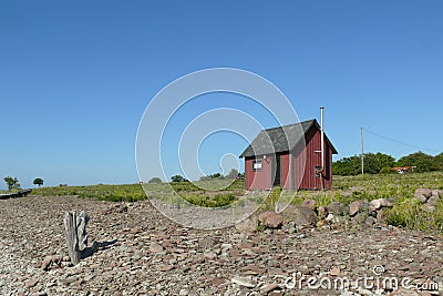 Typical houses of fishermen Editorial Stock Photo