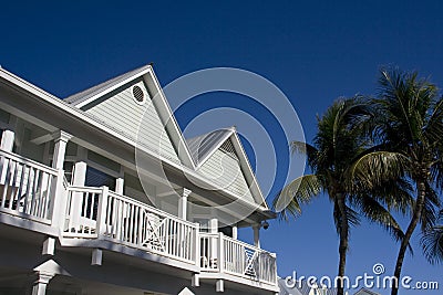 Typical houses Key West Stock Photo