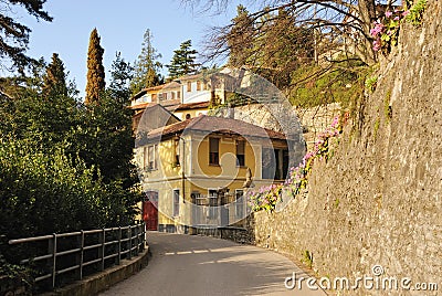 Typical italian village Stock Photo